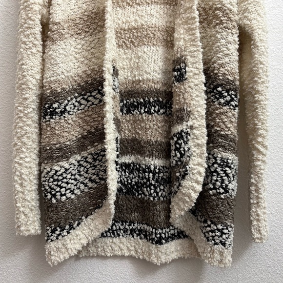 Hollister Cozy Soft Cardigan Sweater Cream Brown Neutral Western small - Picture 5 of 11